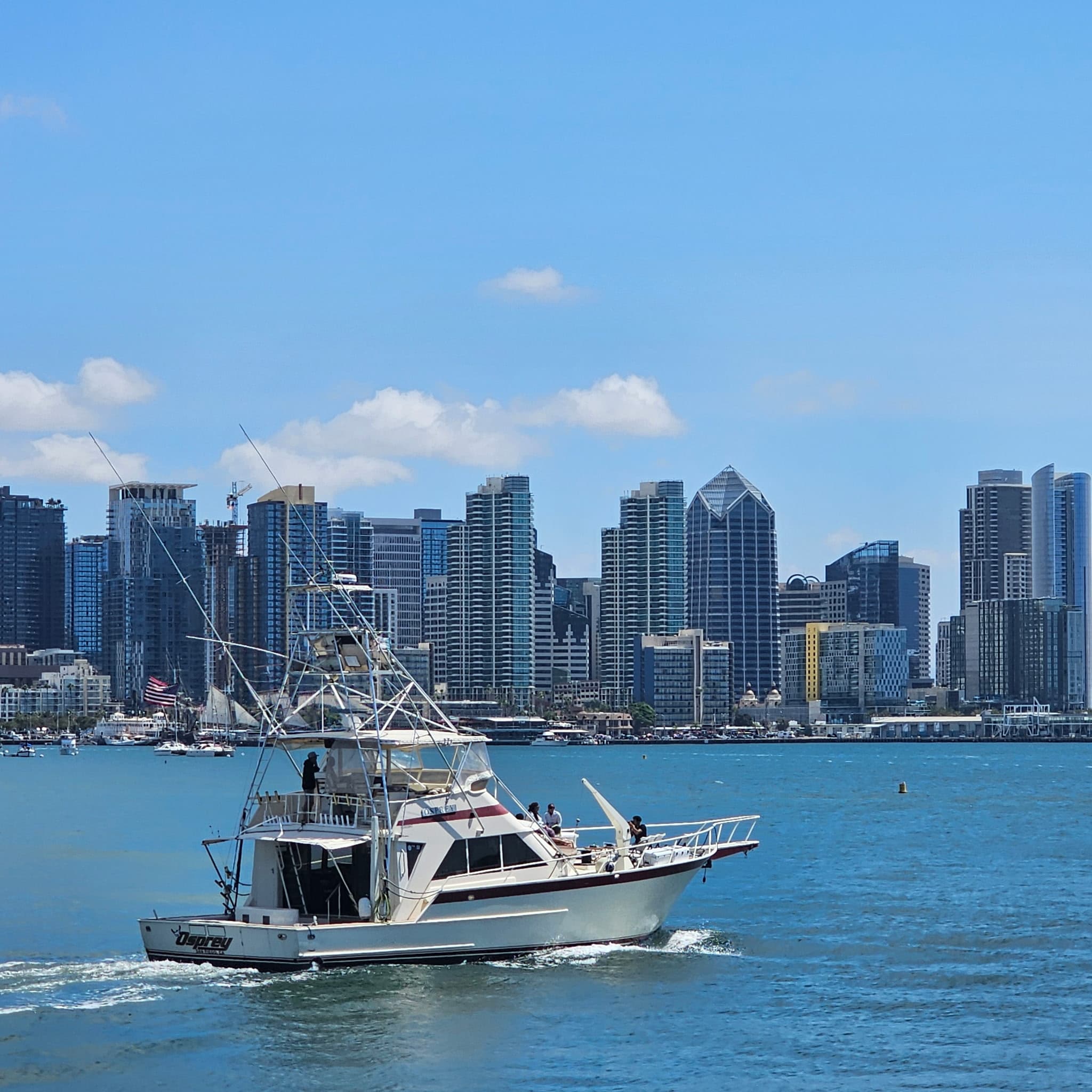 The Osprey vessel at sea near San Diego